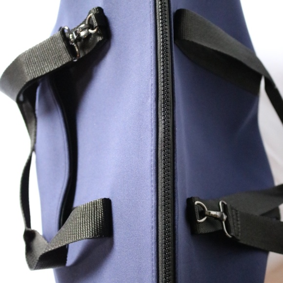 Summer & Rose Weekender Bag Tote Navy Blue NeoPrene Travel Unisex - Picture 7 of 8